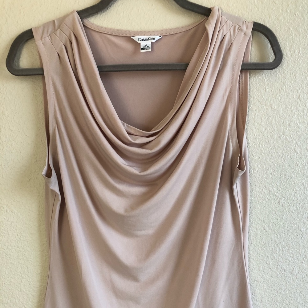 Calvin Klein swoop neck top